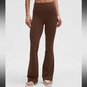 Lululemon nulu groove flare pants in lava cake